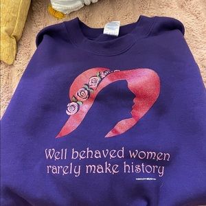 Vintage Red Hatters Feminism Crewneck